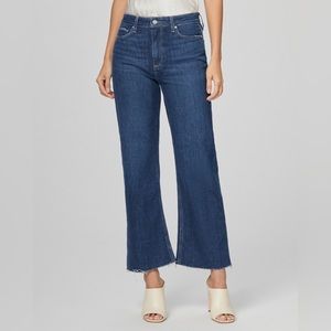 Paige Leenah Ankle Wide Leg Blue Jeans Size 26